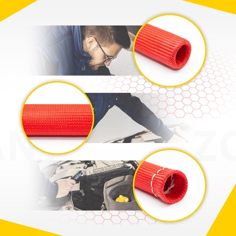 ZOSANY 12pcs Spark Plug Wire Separator Divider & 8pcs Spark Plug Wire Boots Protector Heat Shield Sleeve, Aluminium Alloy Engine Spark Plug Wire Divider Separator Kit for 8mm 9mm 10mm Wire - Image 4